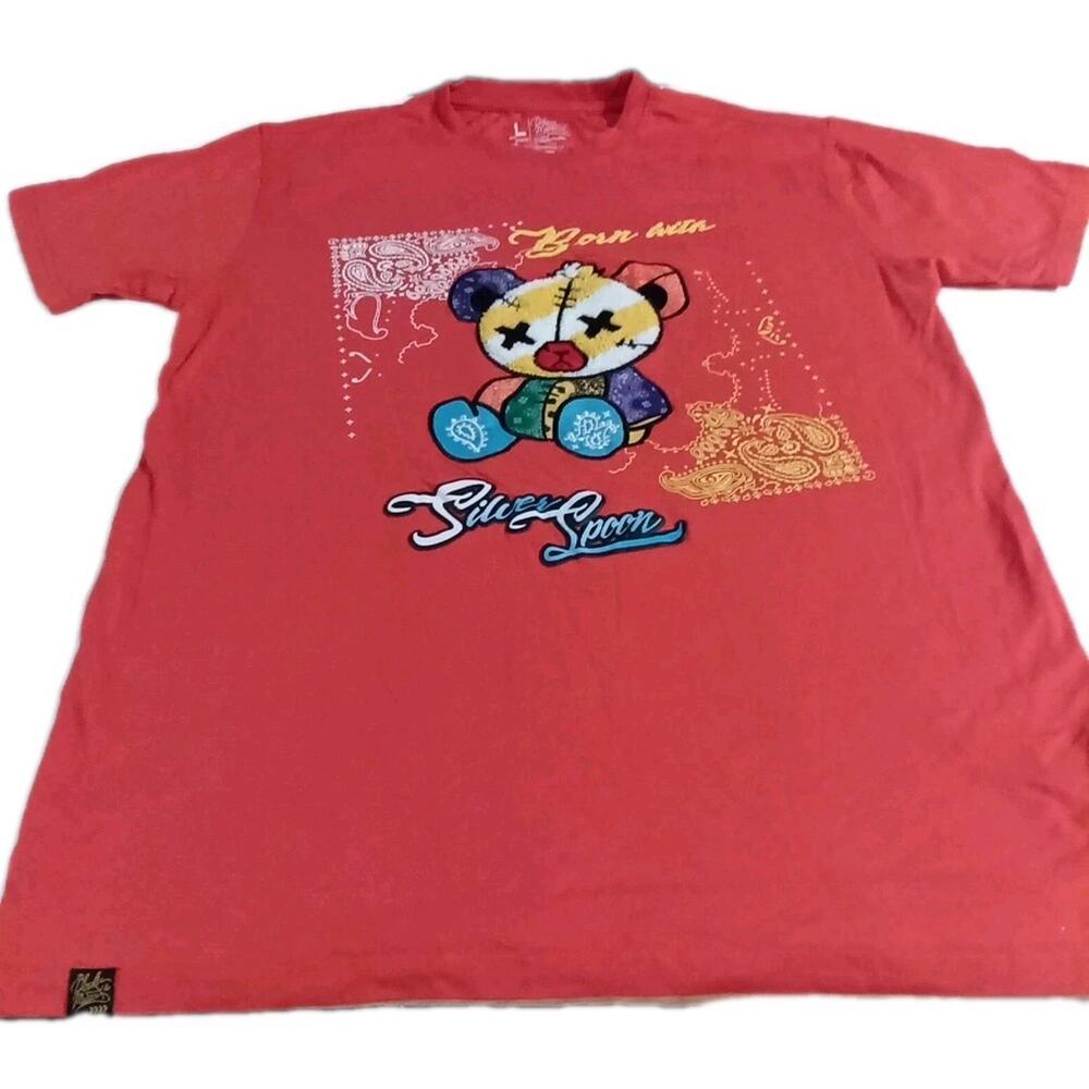 Bleecker & Mercer men's graphic t-shirt with a Bandanna Bear design Sz. L